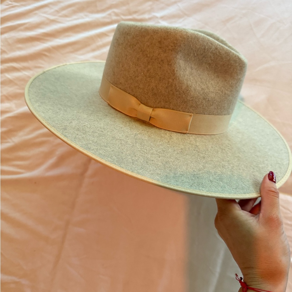 Lack Of Color Taupe Wide-Brim Hat - Picture 4 of 5